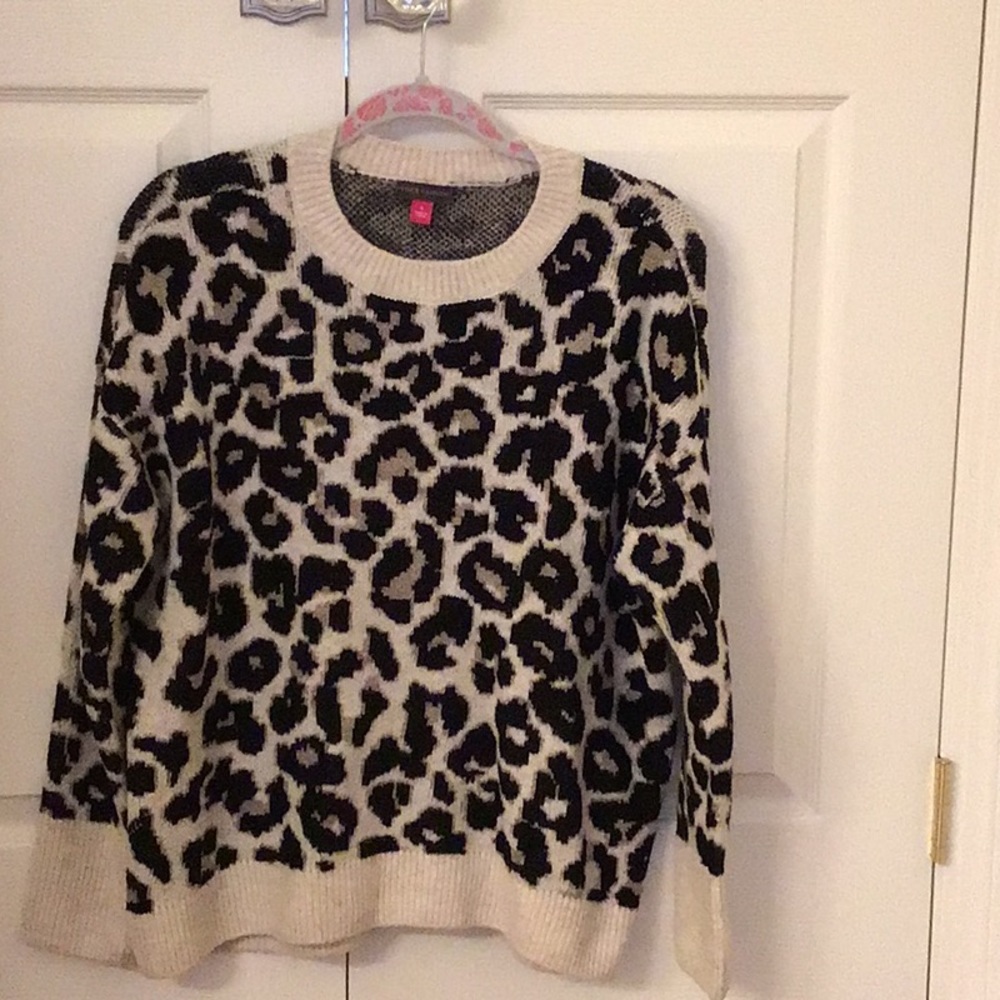 Leopard print sweater